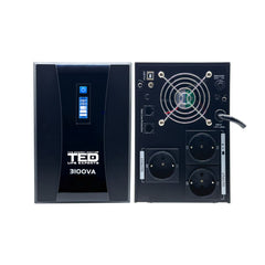 UPS 3100VA 1800W TED Electric - Stabilizator, LCD, 4x Acumulator - 3