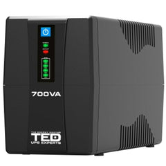 UPS 700VA 400W TED Electric - Protecție Energie, 2x Schuko, LED - 2