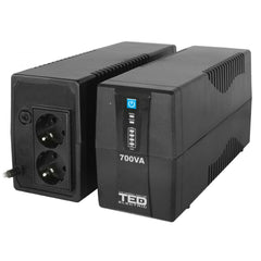 UPS 700VA 400W TED Electric - Protecție Energie, 2x Schuko, LED - 4