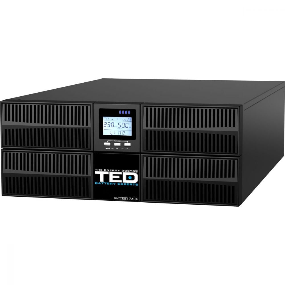 UPS Rackabil 6000VA Online Dubla Conversie TED Electric - Fara Acumulatori - 4
