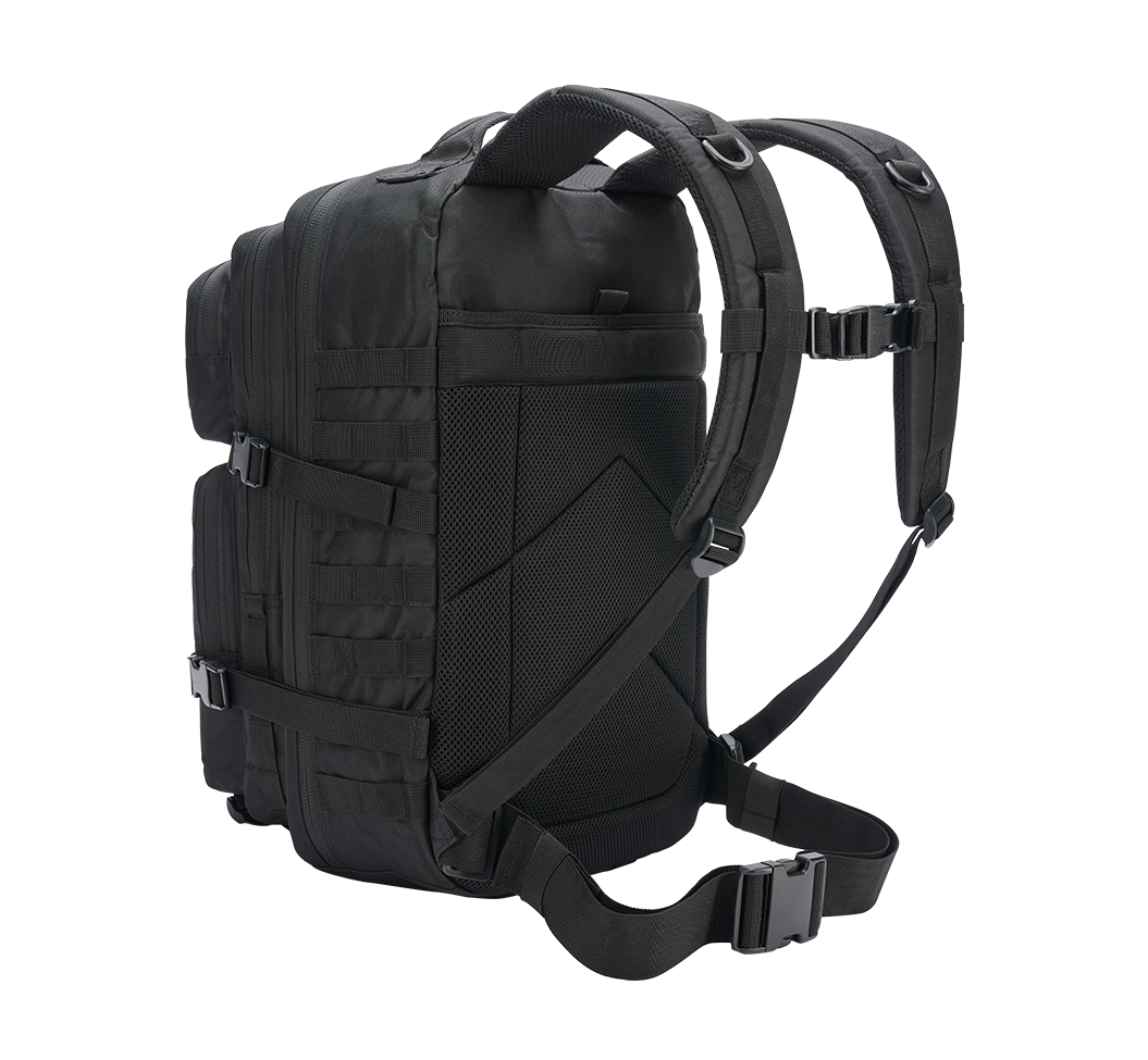 US Assault Pack Large Negru Brandit - Versatilitate Tactică Superioră