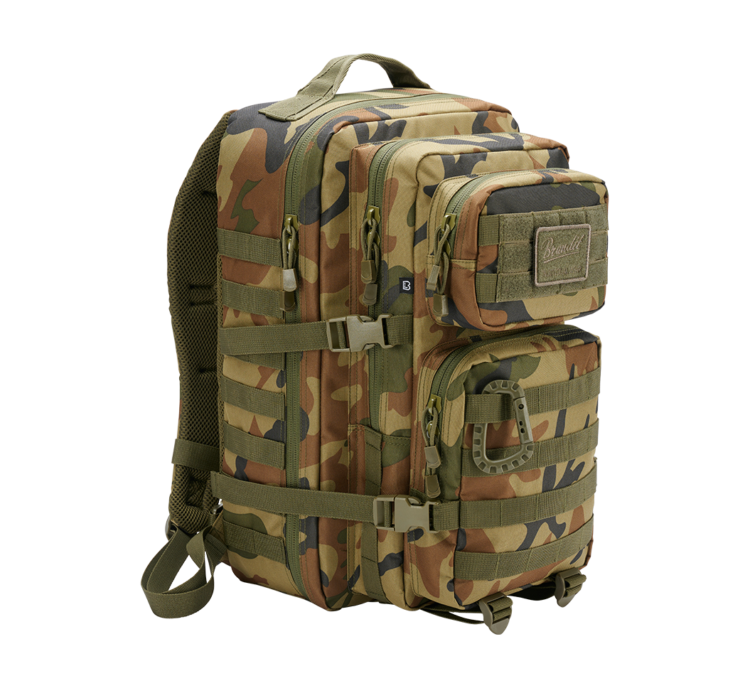 US Assault Pack Large Woodland Brandit - Versatilitate Strategică
