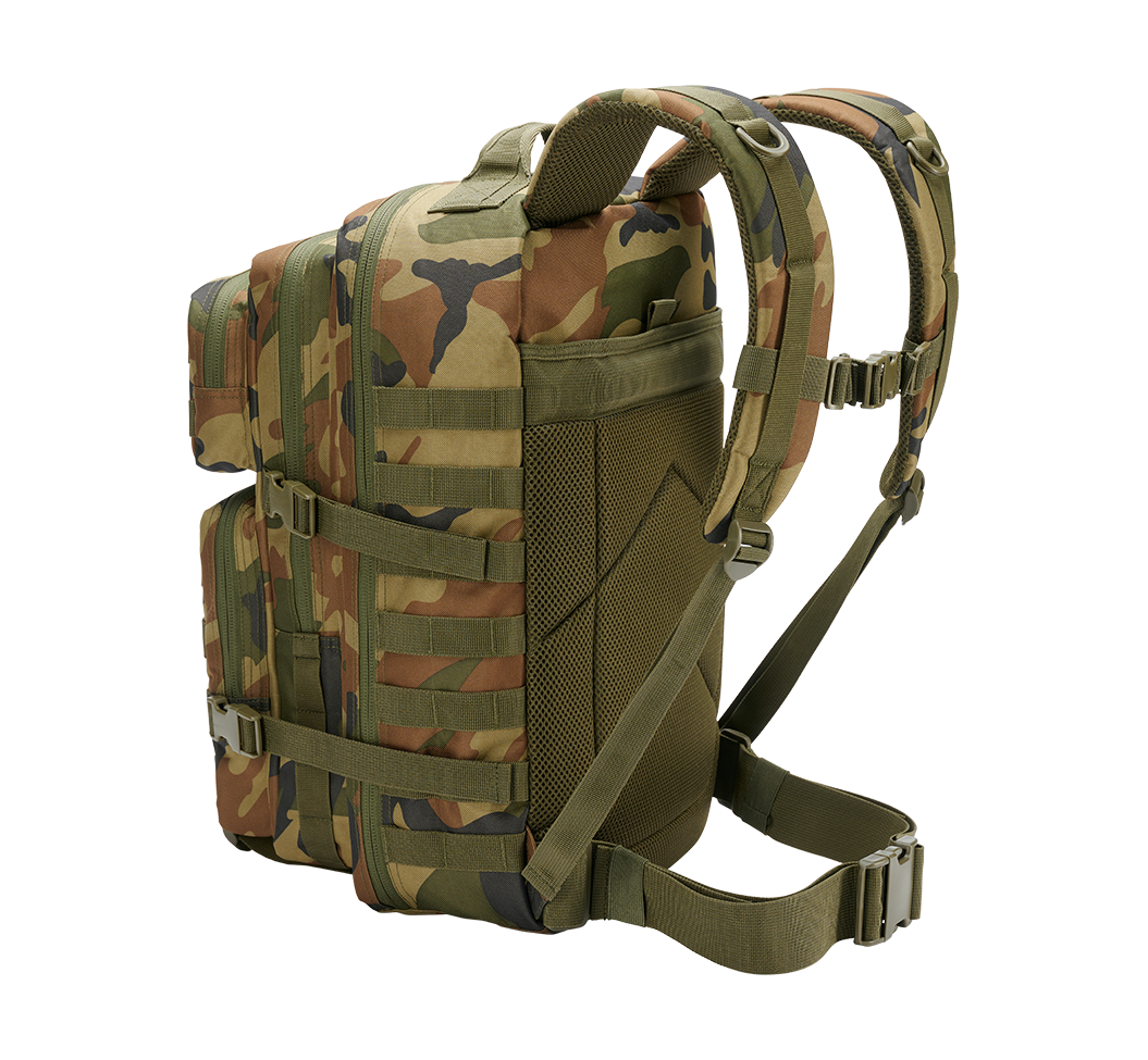 US Assault Pack Large Woodland Brandit - Versatilitate Strategică