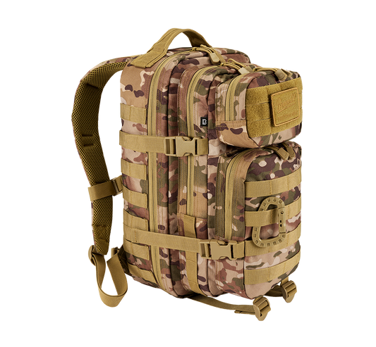 US Assault Pack Medium Tactical Camo Brandit - Versatilitate Tactică