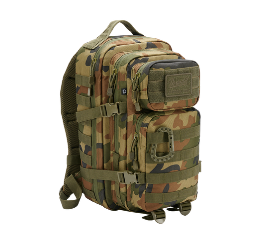 US Assault Pack Medium Woodland Brandit - Versatilitate Tactică