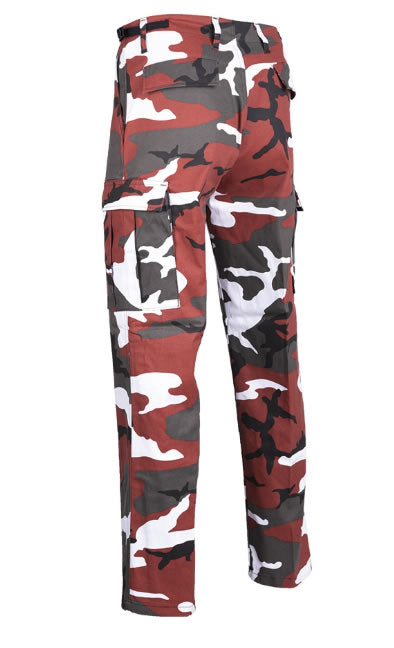 US RED CAMO BDU STYLE RANGER FIELD PANTS – Impact vizual puternic, confort tactic