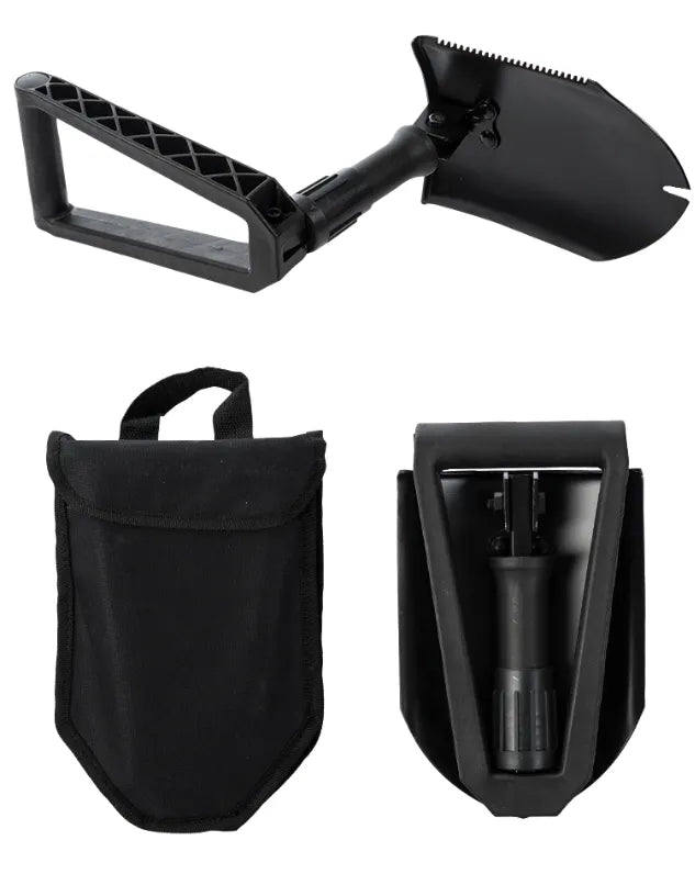 US Trifold Shovel Gen.II – Lopată Pliabilă 2mm cu Husă și Mâner din Nylon