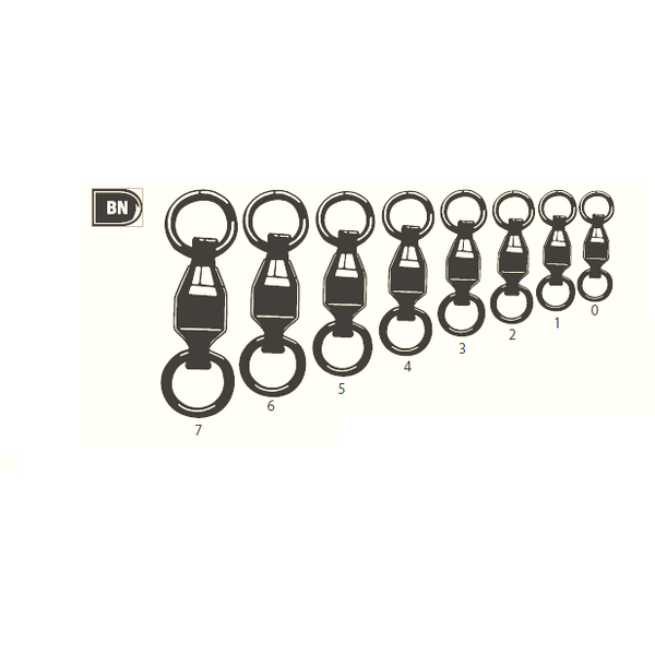 Vârtej cu Rulment Mustad - 40kg Rezistență, Rotație Fină - 2