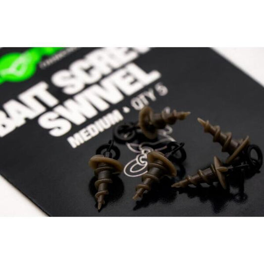 Vârtej Micro Ring cu Bait Screw Korda - Monturi Crap, Atașare Rapidă - 1