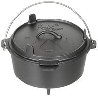 Vas Gătit Dutch Oven Negru FoxOutdoor - Fontă, 3.8L