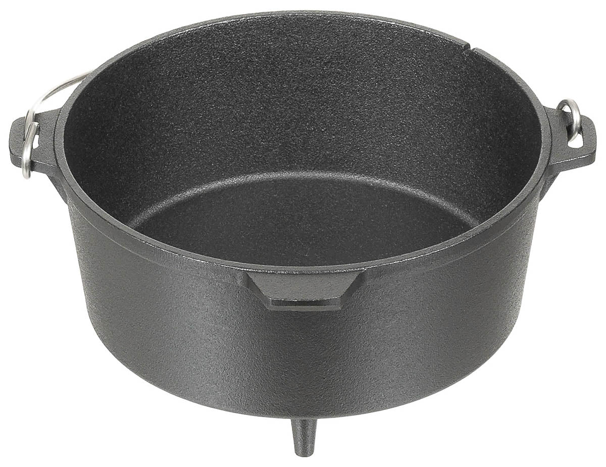 Vas Gătit Dutch Oven Negru FoxOutdoor - Fontă, 3.8L