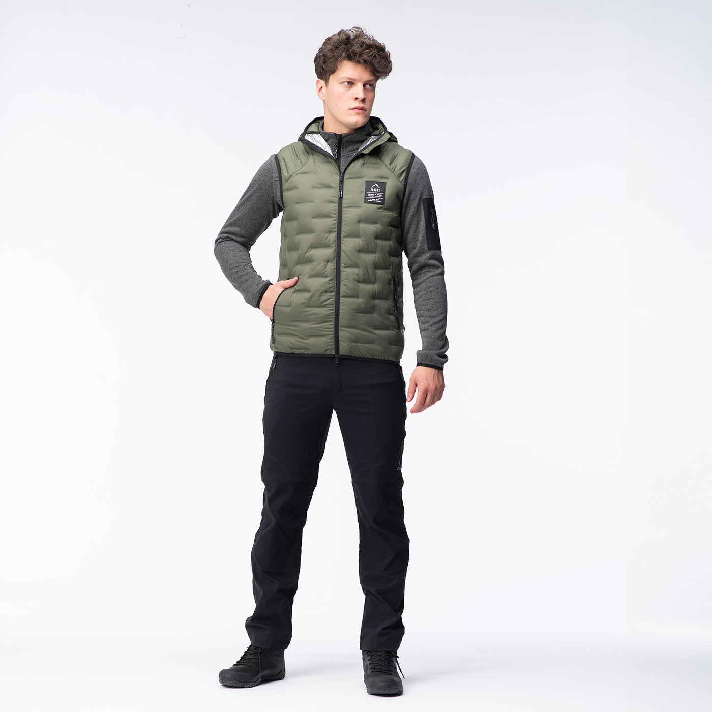 Vestă Bărbați HUEL VEST PRIMALOFT Elbrus - Izolație Termică, Rezistentă la Vânt - 7