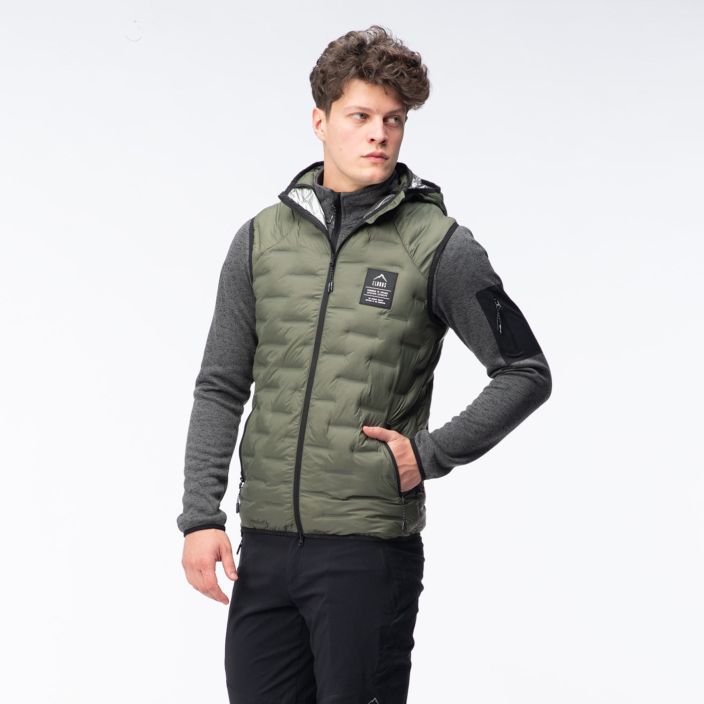 Vestă Bărbați HUEL VEST PRIMALOFT Elbrus - Izolație Termică, Rezistentă la Vânt - 8