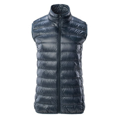 Vestă Bărbați Matlasată Blanco Iguana - Puf Natural, Fermoar YKK - 1