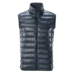 Vestă Bărbați Matlasată Blanco Iguana - Puf Natural, Fermoar YKK - 6