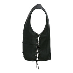 Vestă Biker Negru X-treme - Stil Autentic & Rezistență Brutală