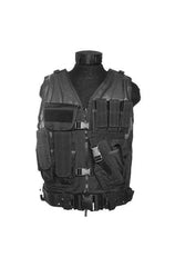 Vestă de Luptă USMC Neagră cu Centură – Echipament Tactic cu Design Sobru