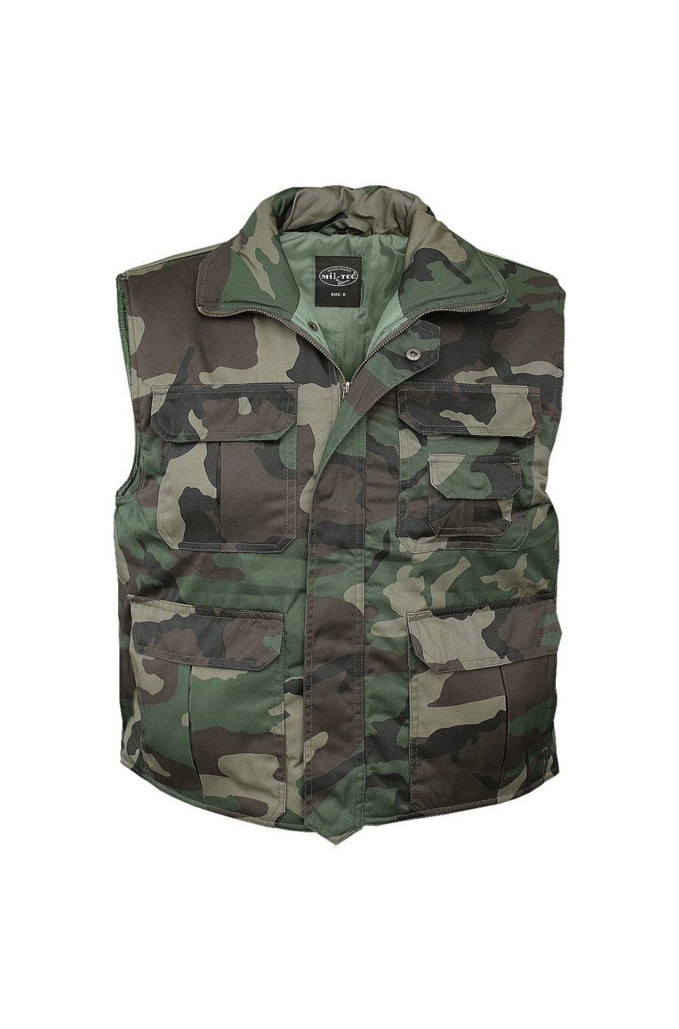 Vestă de tip Ranger camuflaj Woodland