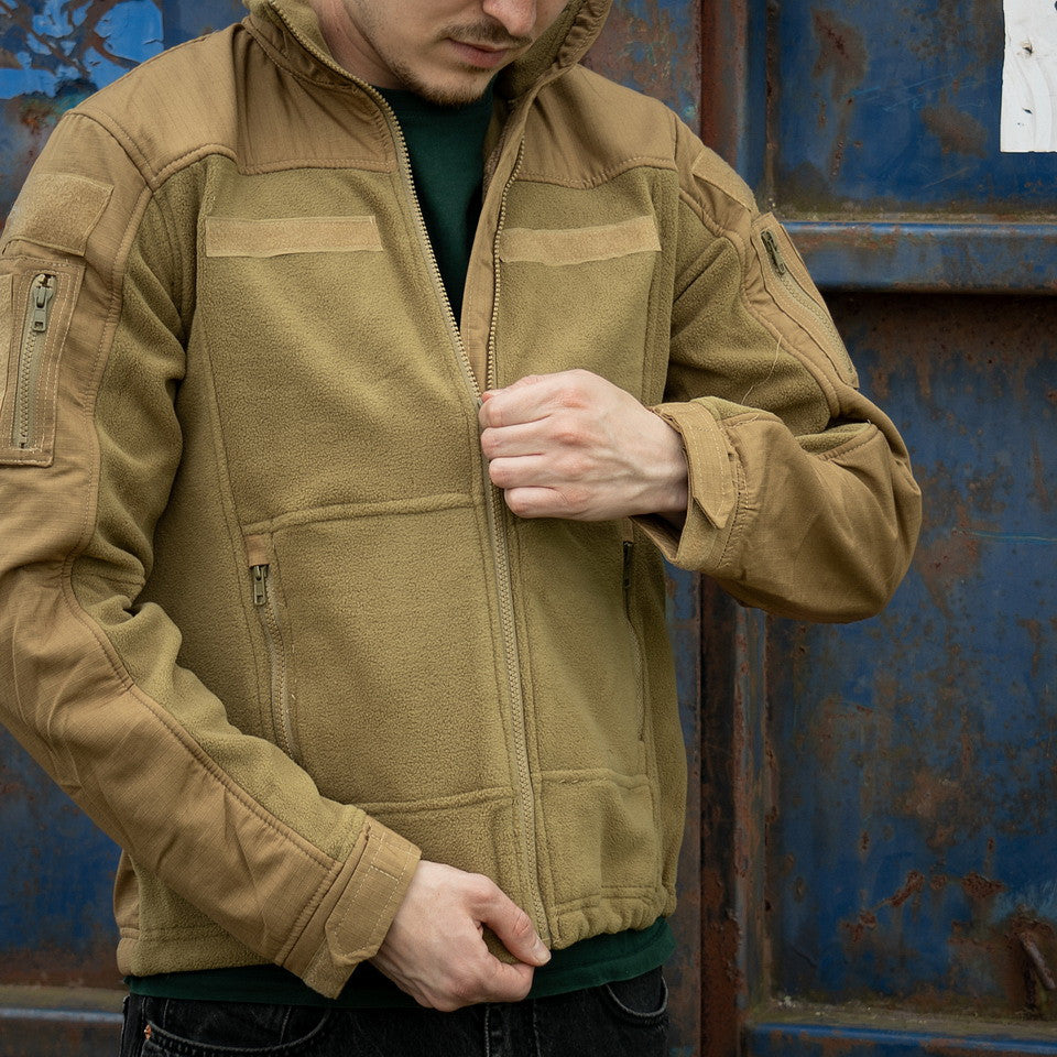 Vestă Fleece Combat Khaki - Performanță Tactică Optimă