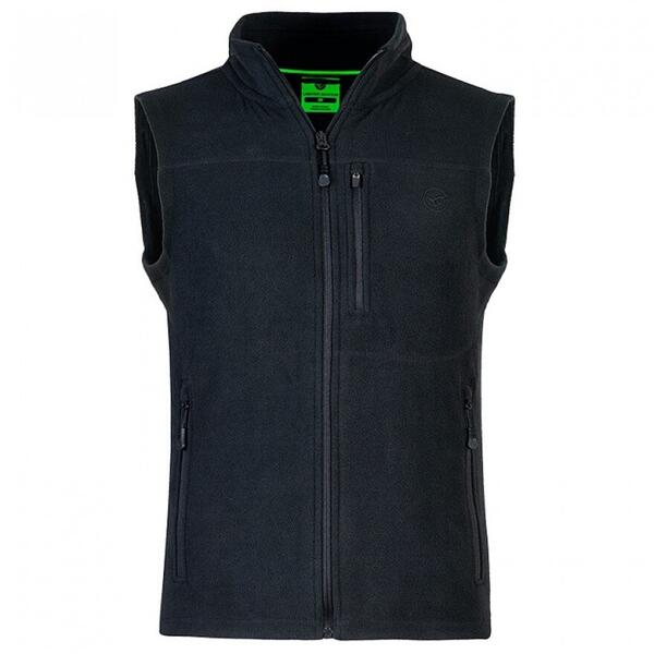 Vestă Fleece Korda Kore Black - Confort Termic, Libertate de Mișcare - 1