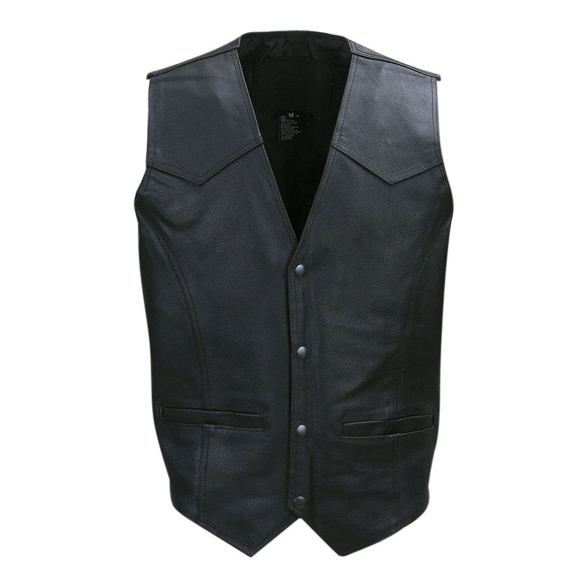 Vestă Leren Zonder Opdruk Negru military-shop.ro - Stil Tactic Autentic
