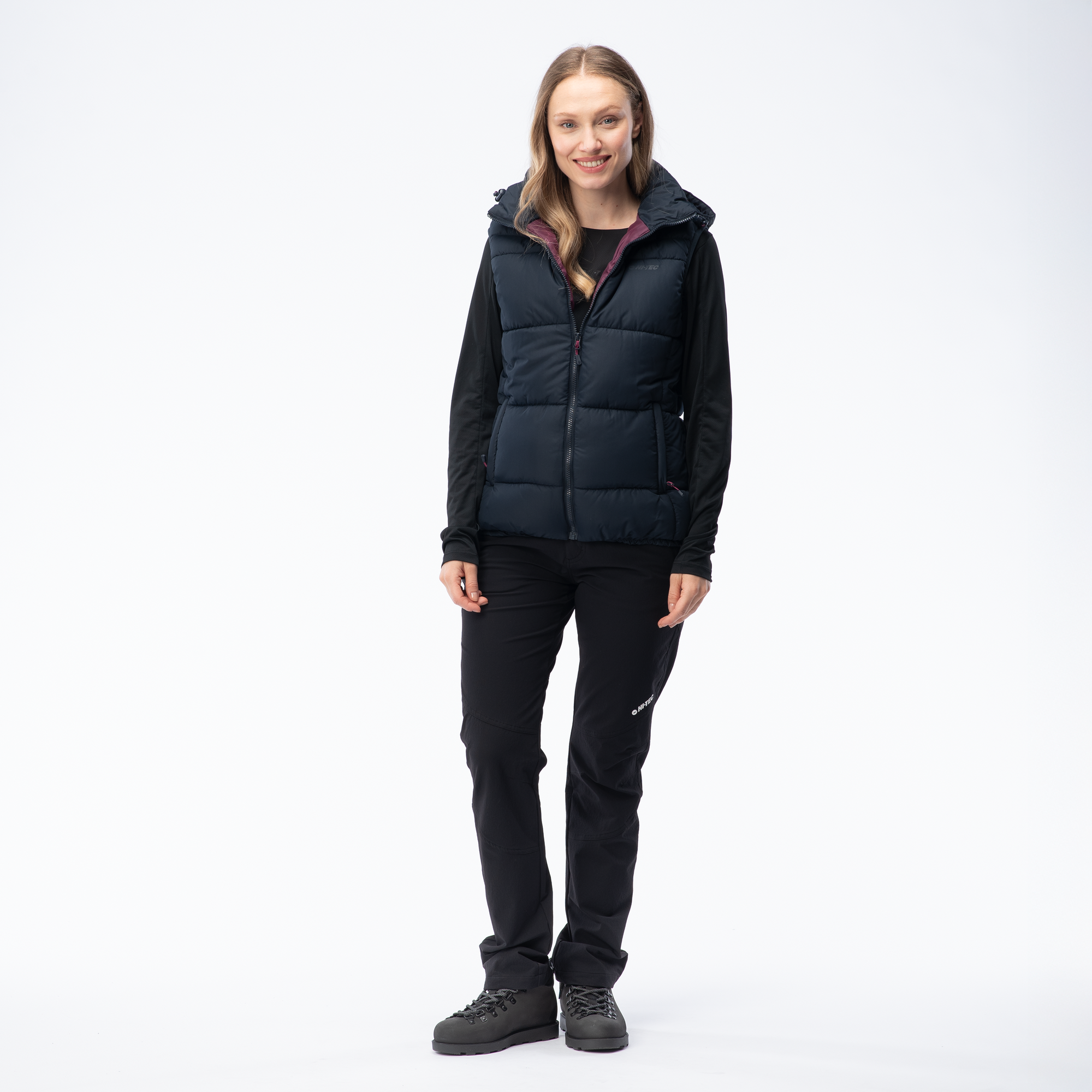 Vestă matlasată LADY CALLIE Hi-Tec - Călduroasă, glugă detașabilă - 1