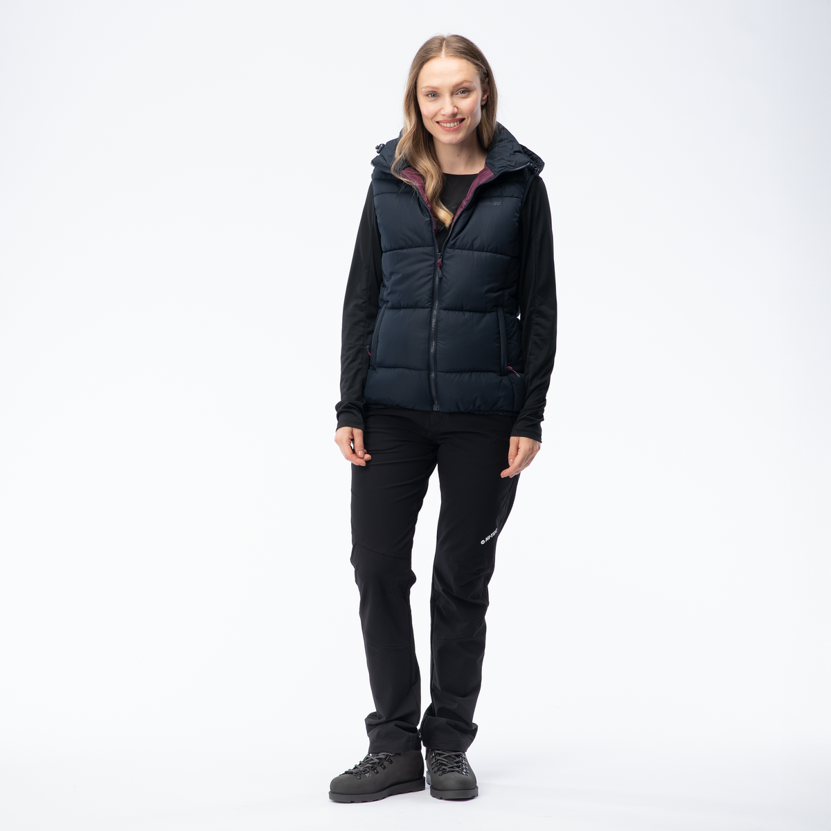Vestă matlasată LADY CALLIE Hi-Tec - Călduroasă, glugă detașabilă - 1