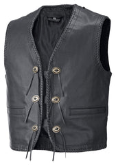 Vestă Moto Concho II Highway 1 - Piele, Conchos Decorative
