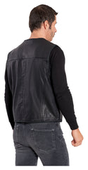 Vestă Moto Concho II Highway 1 - Piele, Conchos Decorative