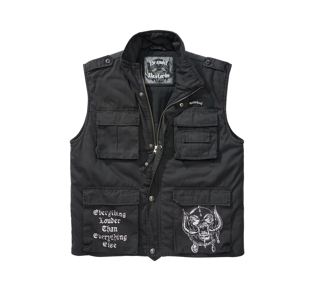 Vesta Motörhead Ranger Negru Brandit - Stil Autentic Rock