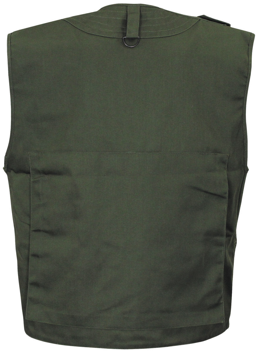 Vestă Outdoor Heavy-Duty Oliv FoxOutdoor - 10 Buzunare, Fermoar Ascuns