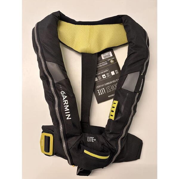 Vestă Salvare Automată Lite+ Garmin - 170N, Peste 50kg, Neagră