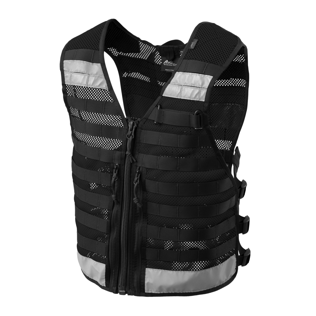 Vestă SAR Helikon-Tex Modulară cu Benzi Reflectorizante Neagră