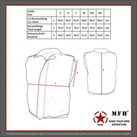 Vestă Softshell Allround Oliv MFH - Rezistentă la Vânt & Apă, Spate Extins