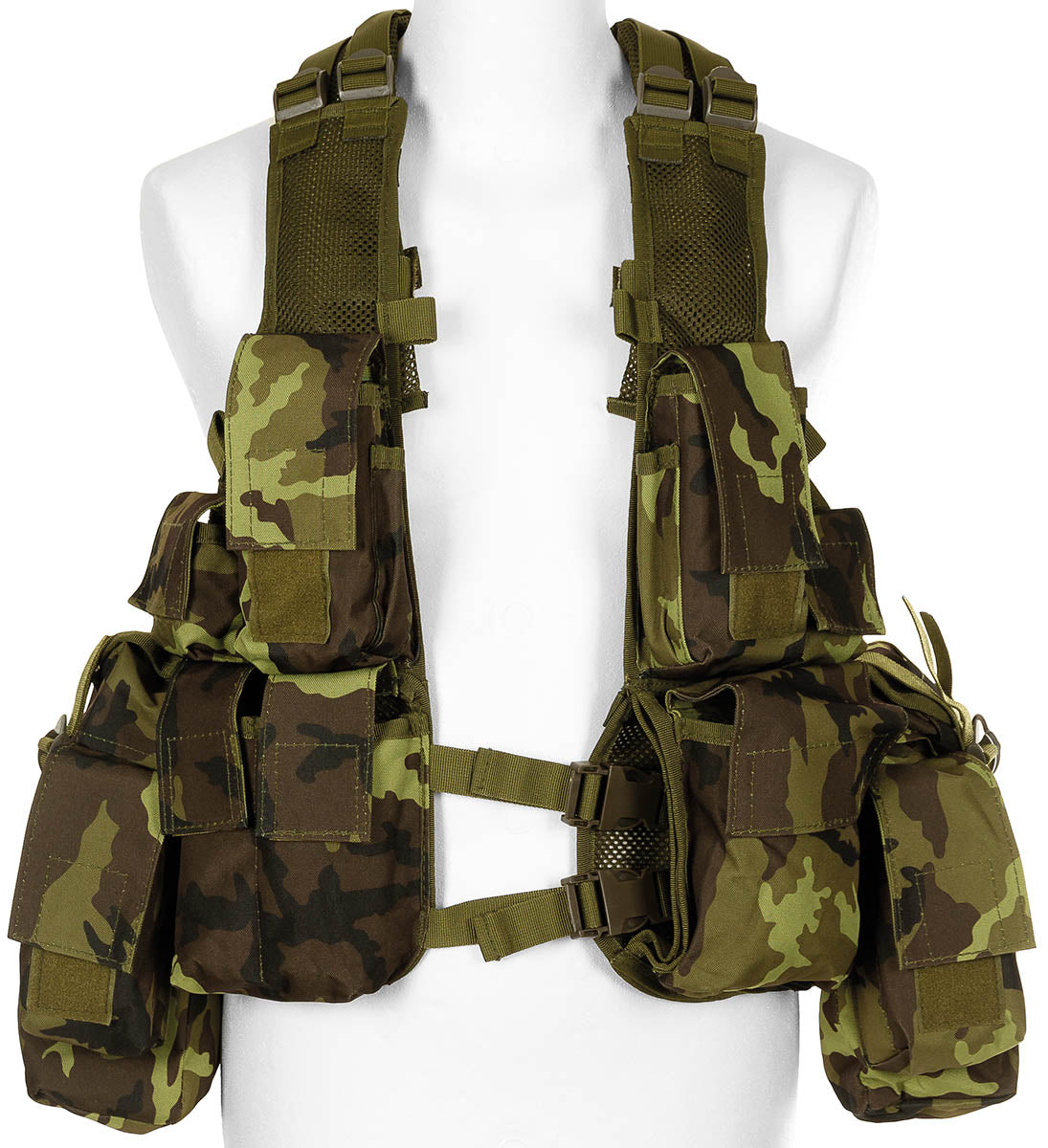 Vestă Tactică cu Buzunare Camo M95 CZ MFH - Material Mesh, Mărime Ajustabilă