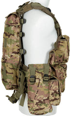 Vesta Tactica cu Buzunare Operation Camo MFH - Material Plasă, Mărime Ajustabilă