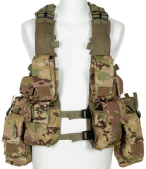 Vesta Tactica cu Buzunare Operation Camo MFH - Material Plasă, Mărime Ajustabilă