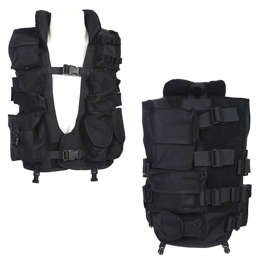 Vestă Tactică cu Guler Negru - Pregătire Maximă în Orice Misiune