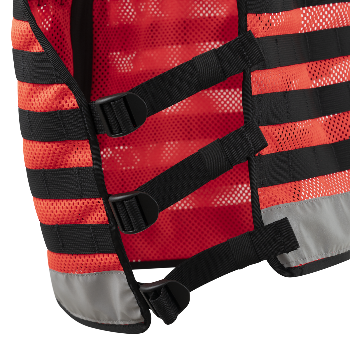 Vestă Tactică Helikon-Tex SAR Fluorescent Roșu MOLLE/PALS