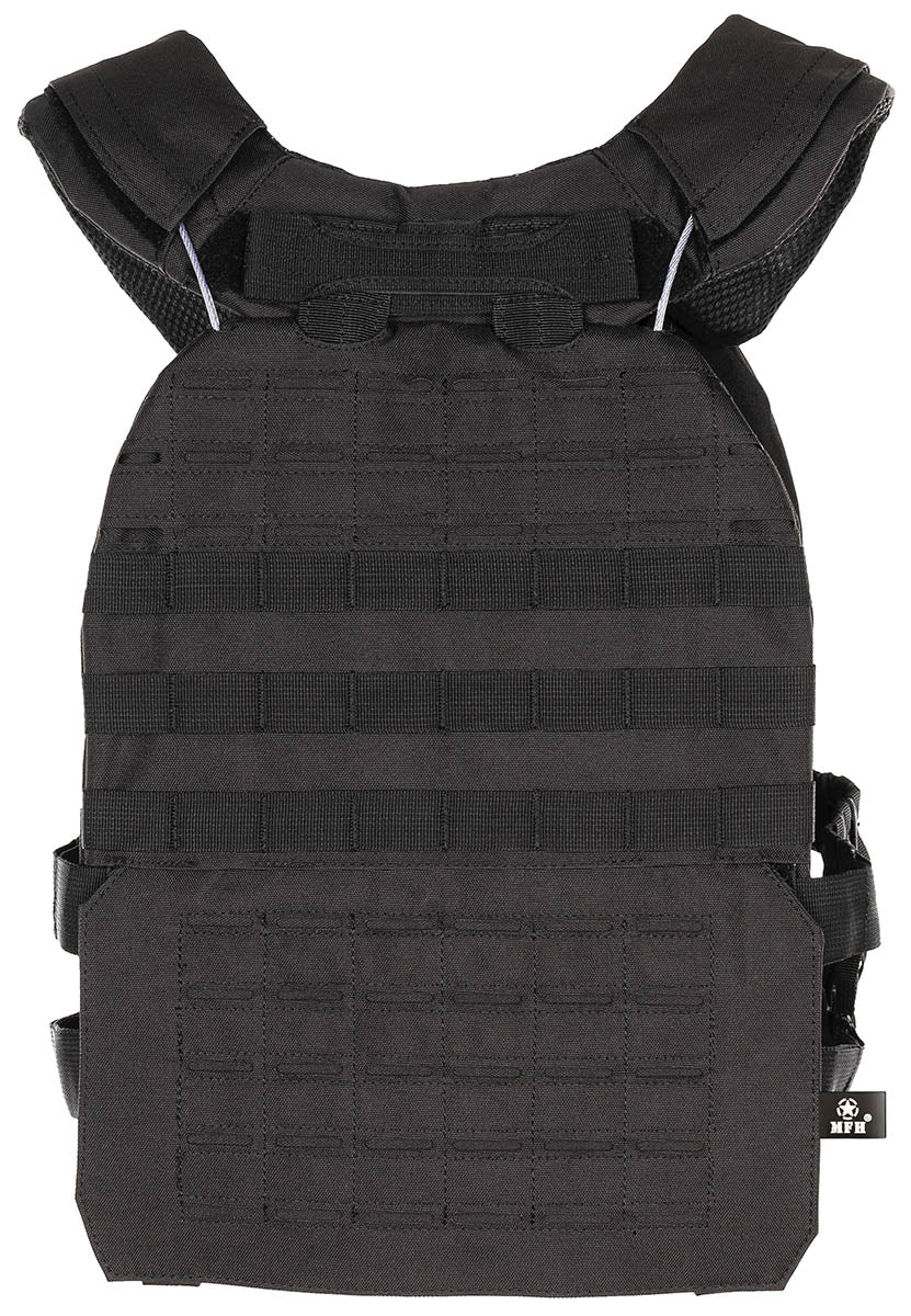 Vestă Tactică Laser MOLLE Neagră MFH - Quick Release, Laser MOLLE