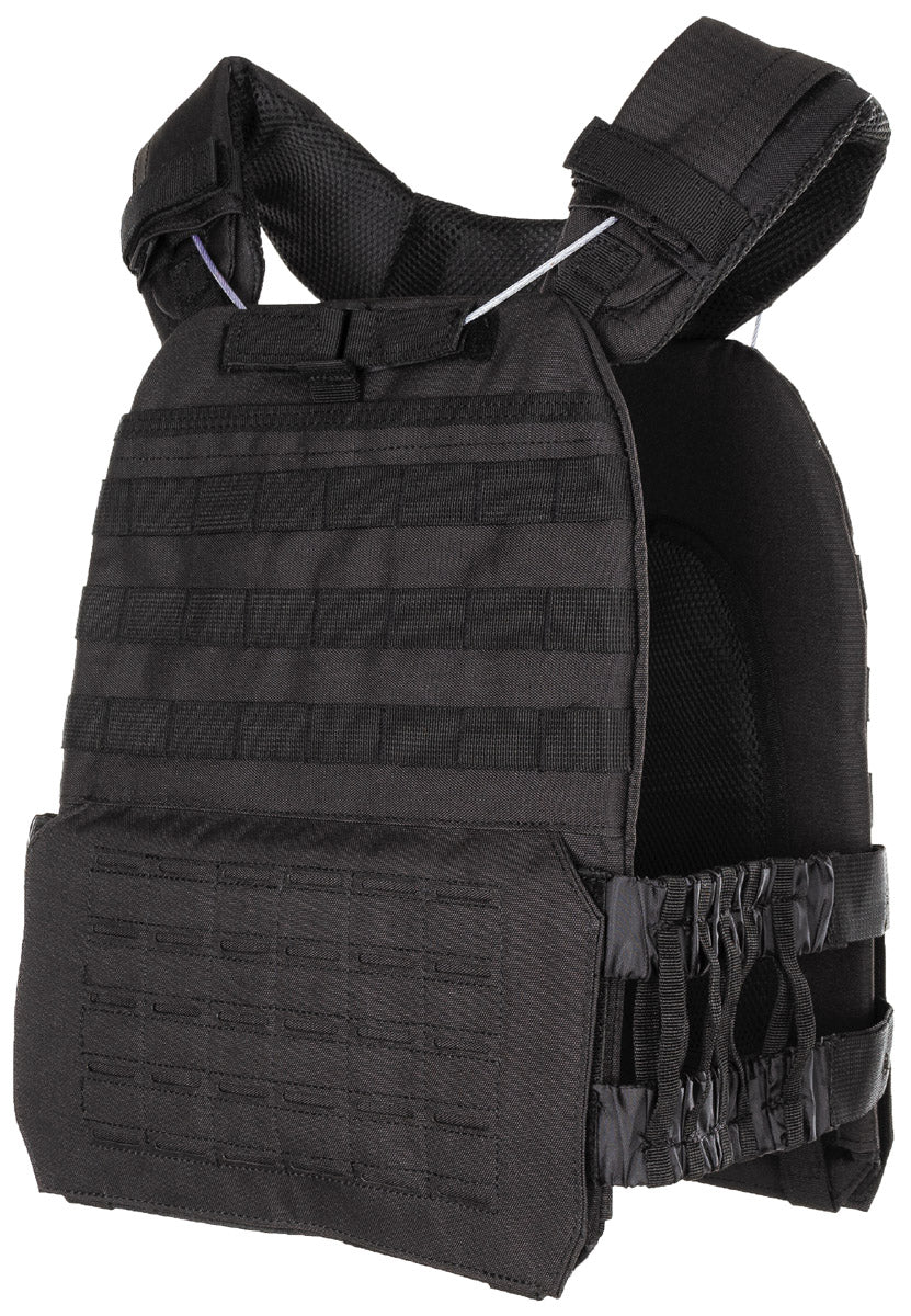Vestă Tactică Laser MOLLE Neagră MFH - Quick Release, Laser MOLLE