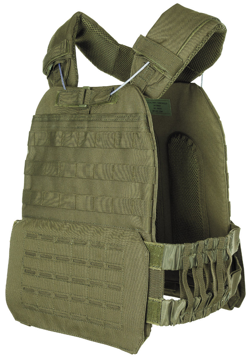 Vestă Tactică Laser MOLLE Oliv MFH - Sistem Quick Release, Tăiere Laser