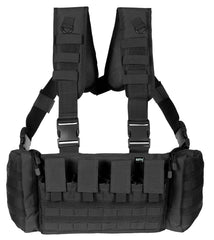Vestă Tactică Mission Negru MFHProfessional - Ușoară, Sistem modular