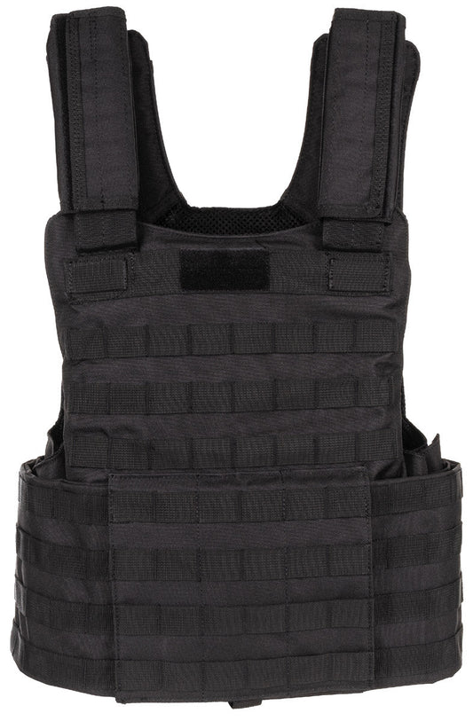 Vestă Tactică MOLLE II Negru MFH - Sistem Modular, Protecții Integrabile