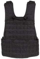 Vestă Tactică MOLLE II Negru MFH - Sistem Modular, Protecții Integrabile