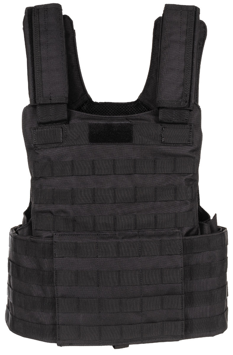 Vestă Tactică MOLLE II Negru MFH - Sistem Modular, Protecții Integrabile