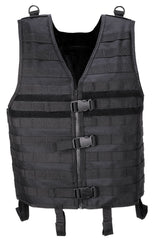 Vestă tactică MOLLE Light negru MFH - Ajustabilă, Sistem Modular