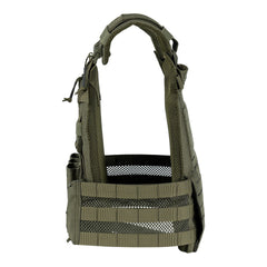 Vesta Tactica QR Plate Carrier Lasercut Verde - Performanță Tactică Superioară