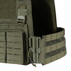 Vesta Tactica QR Plate Carrier Lasercut Verde - Performanță Tactică Superioară
