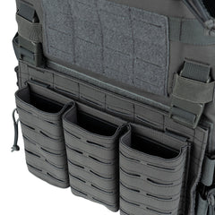 Vesta Tactica QR Plate Carrier Lasercut Wolf Grey - Performanță Tactică Optimă
